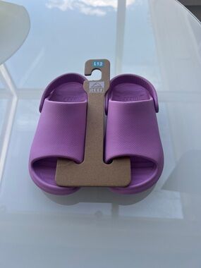 Reef Kids Purple Slide Sandals